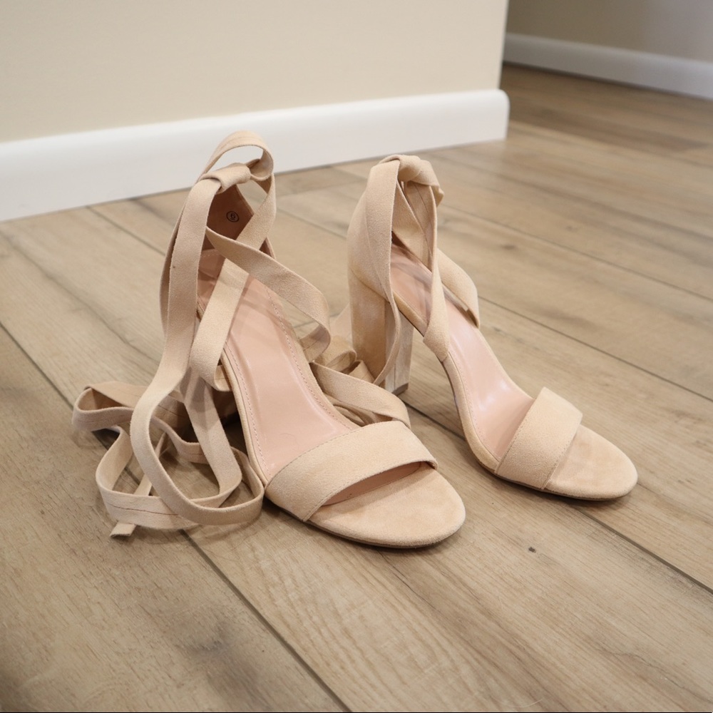 Lace Up Heels - Picture 2 of 4